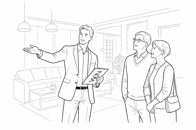 Besichtigungsshow für Immobilien