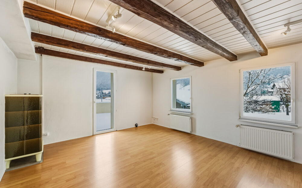 Cuisine, salon et terrasse